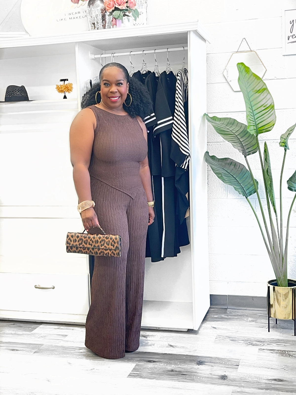 Asymmetrical Wide Leg Set