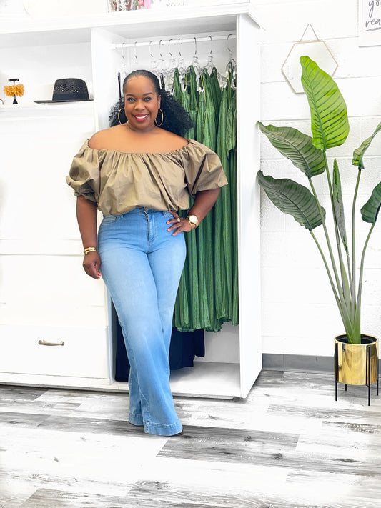 Off The Shoulder Ruffle Top
