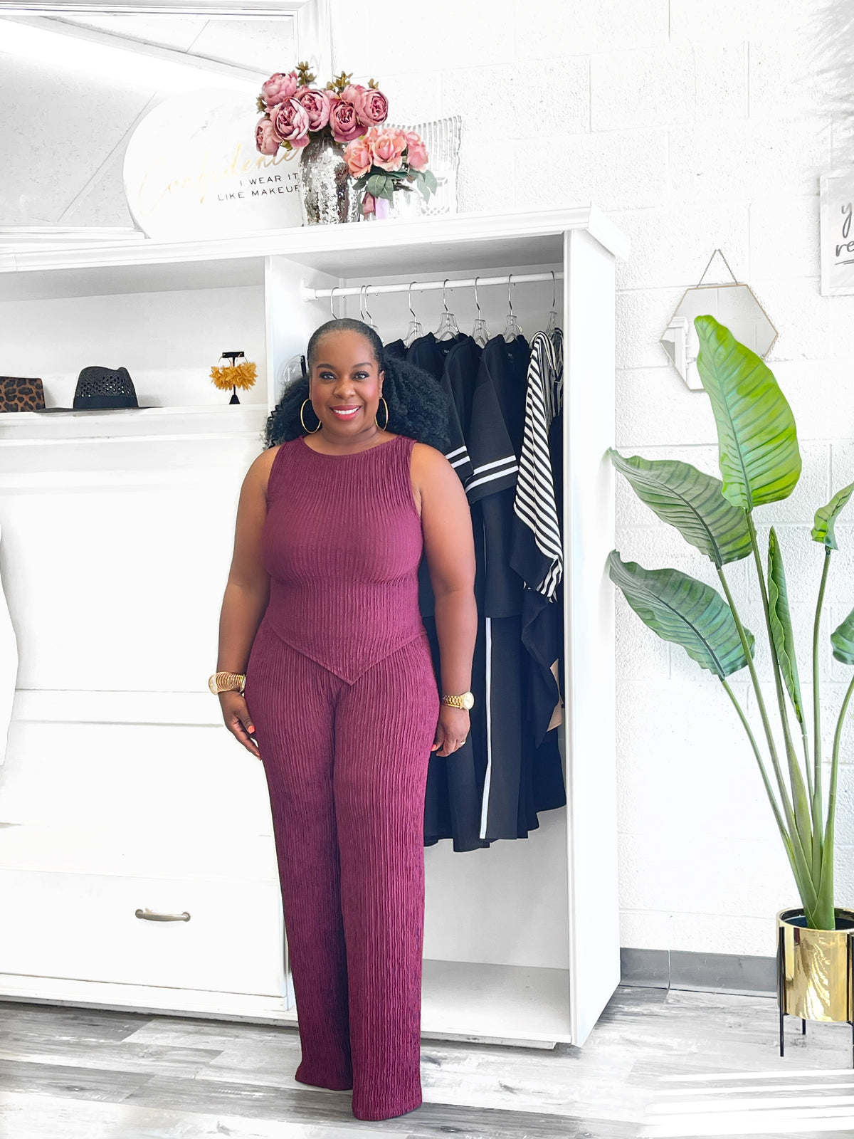 Asymmetrical Wide Leg Set