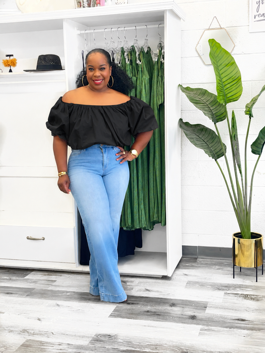 Off The Shoulder Ruffle Top