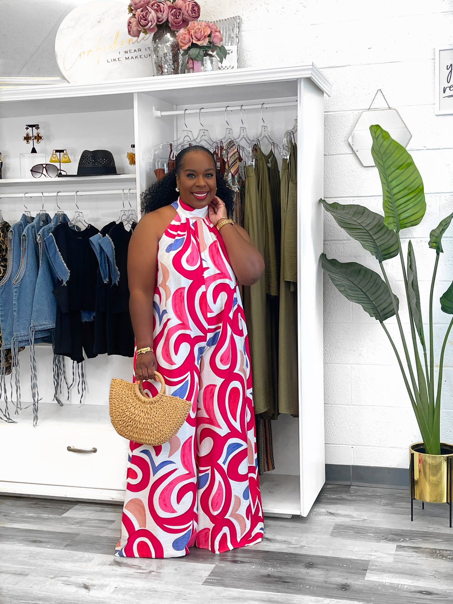 Bold Printed Loose Fit Jumpsuit
