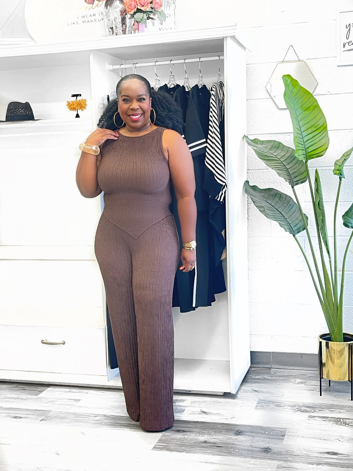 Asymmetrical Wide Leg Set