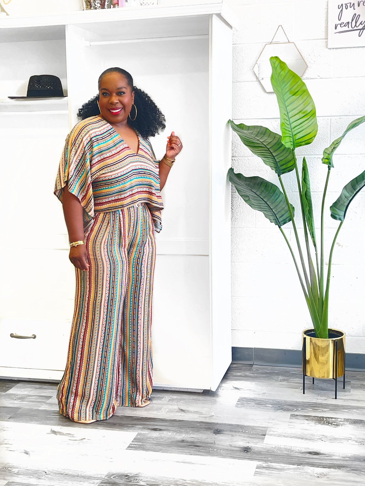 Boho chic Printed Loose Set
