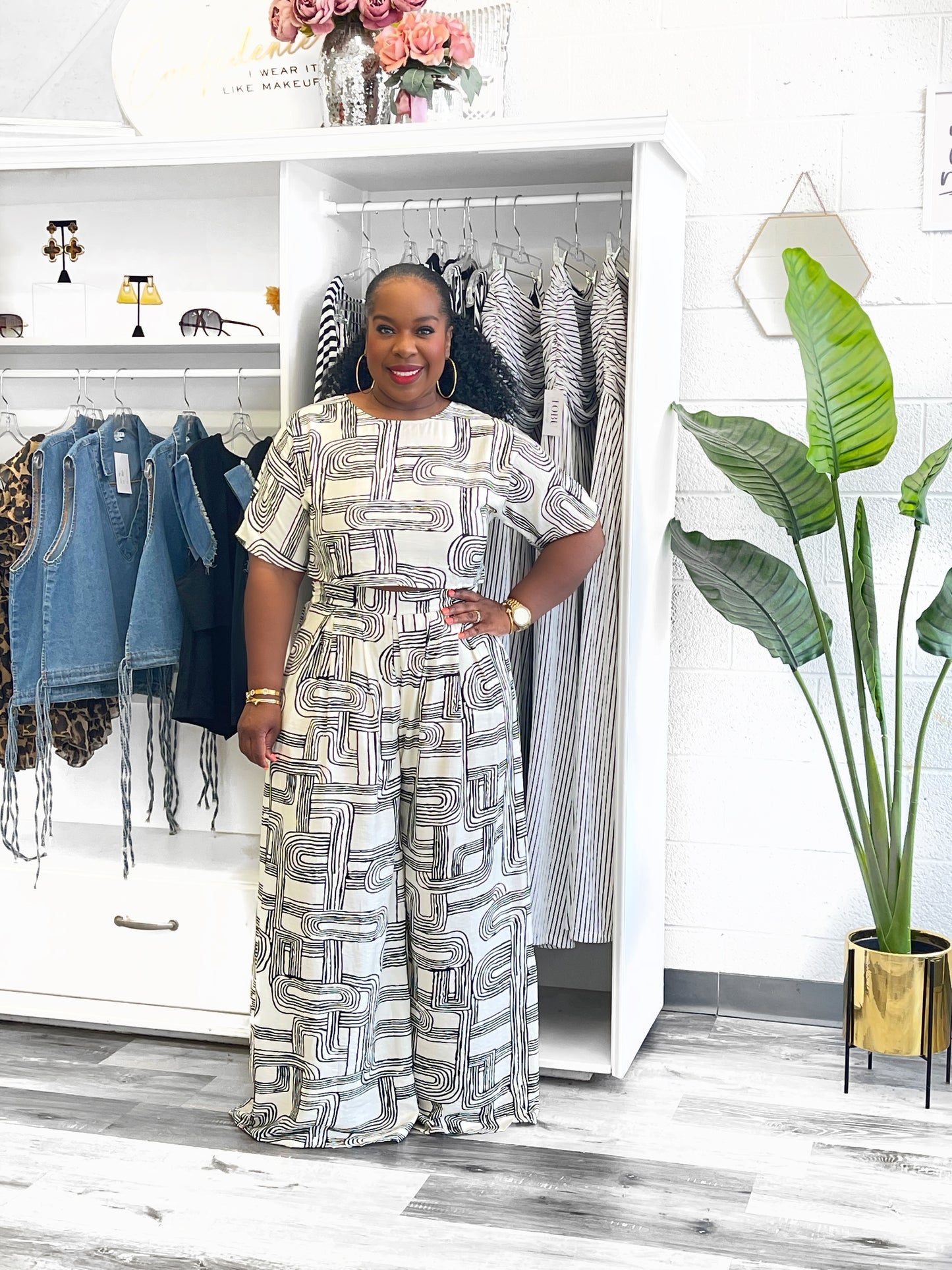 Black & White Loose Fitted Set