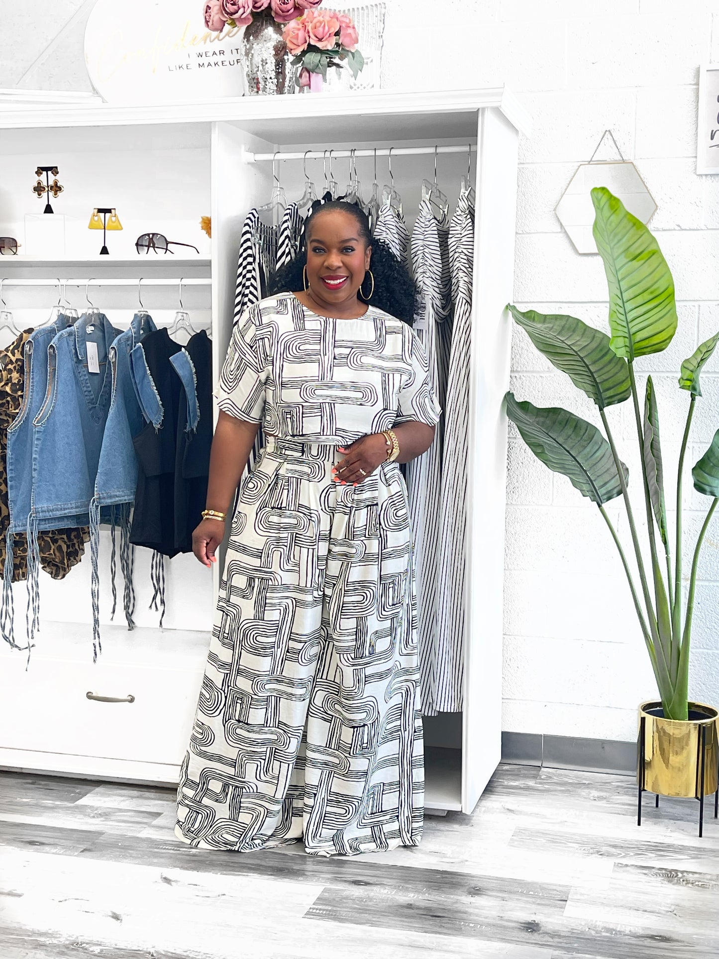 Black & White Loose Fitted Set