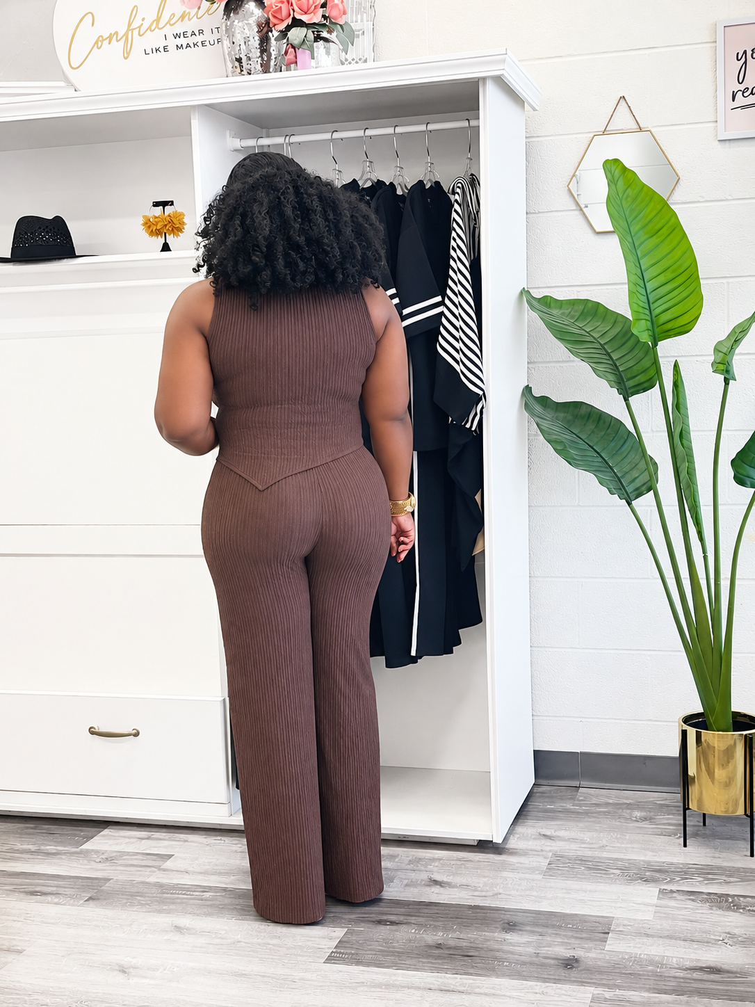 Asymmetrical Wide Leg Set