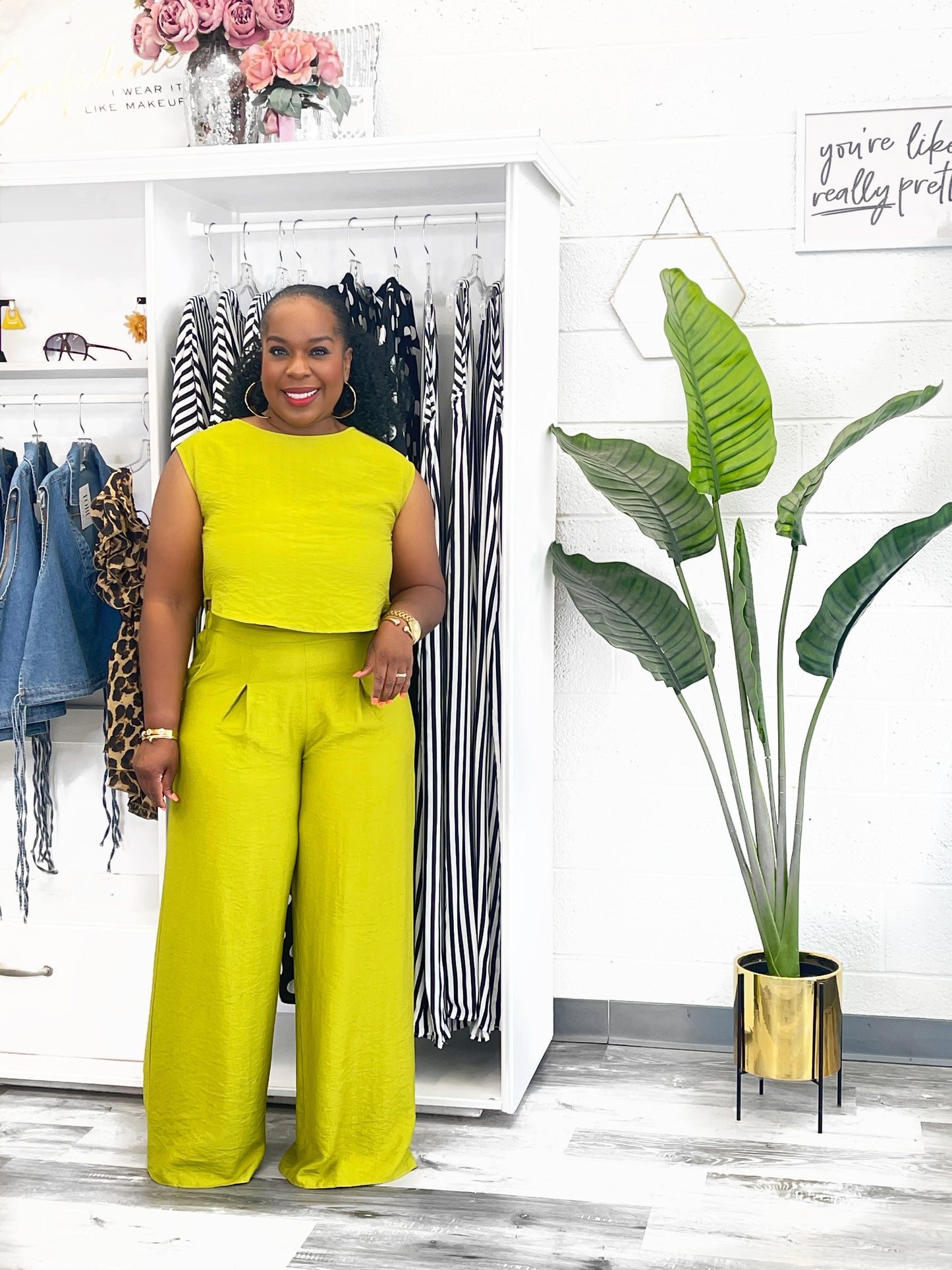 Citron Wide Leg Set